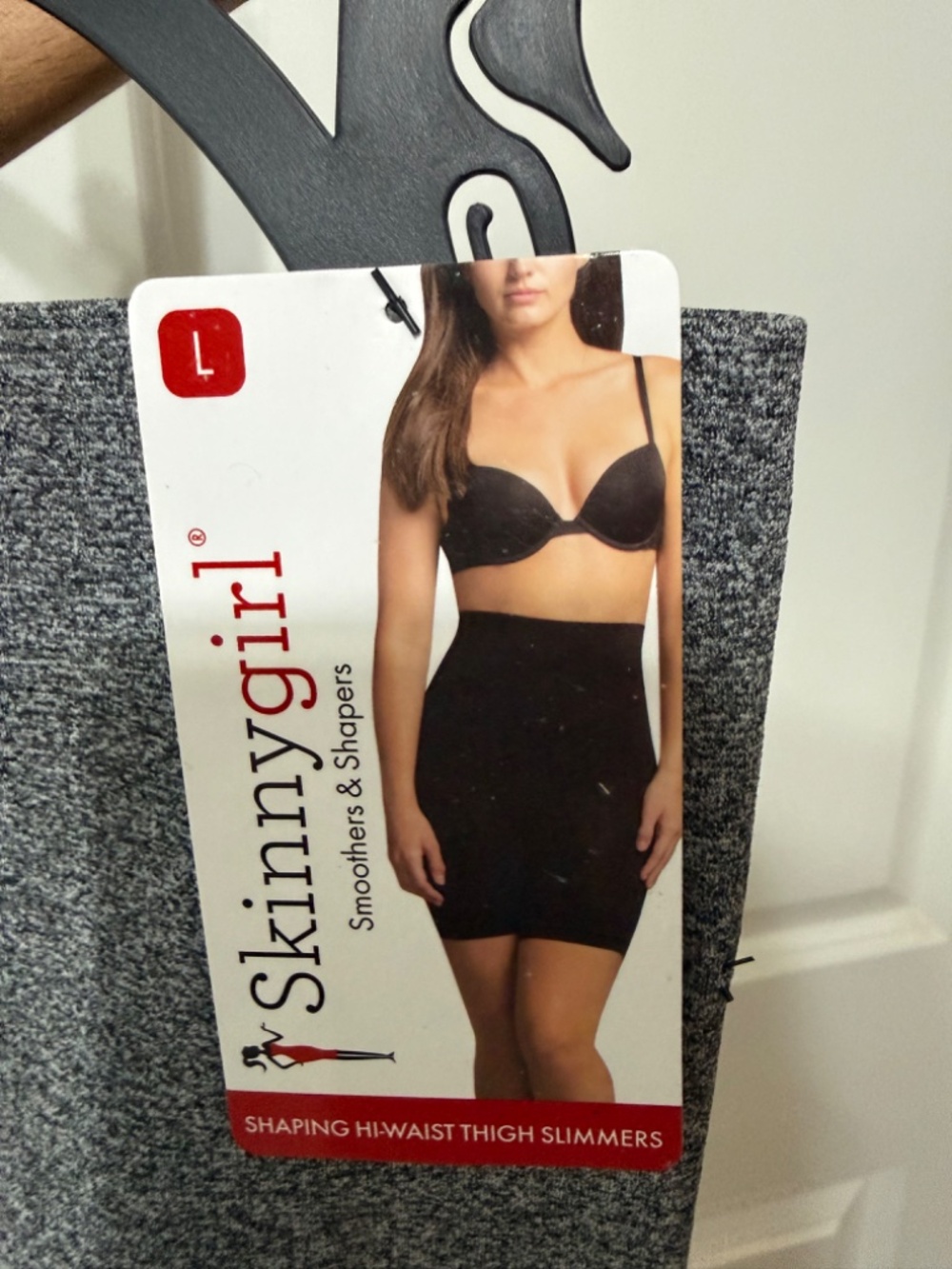 Skinnygirl Shaping Hi-Waist Thigh Slimmers Size Large Gray NWT
